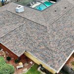 House fitted with a new shingle roof