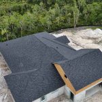 New roof added to a home in progress