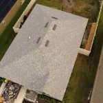 Shingle roof completed on the house