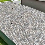 Shingle roof installation finished