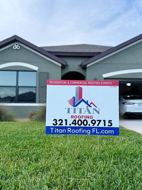 Titan Roofing Signage